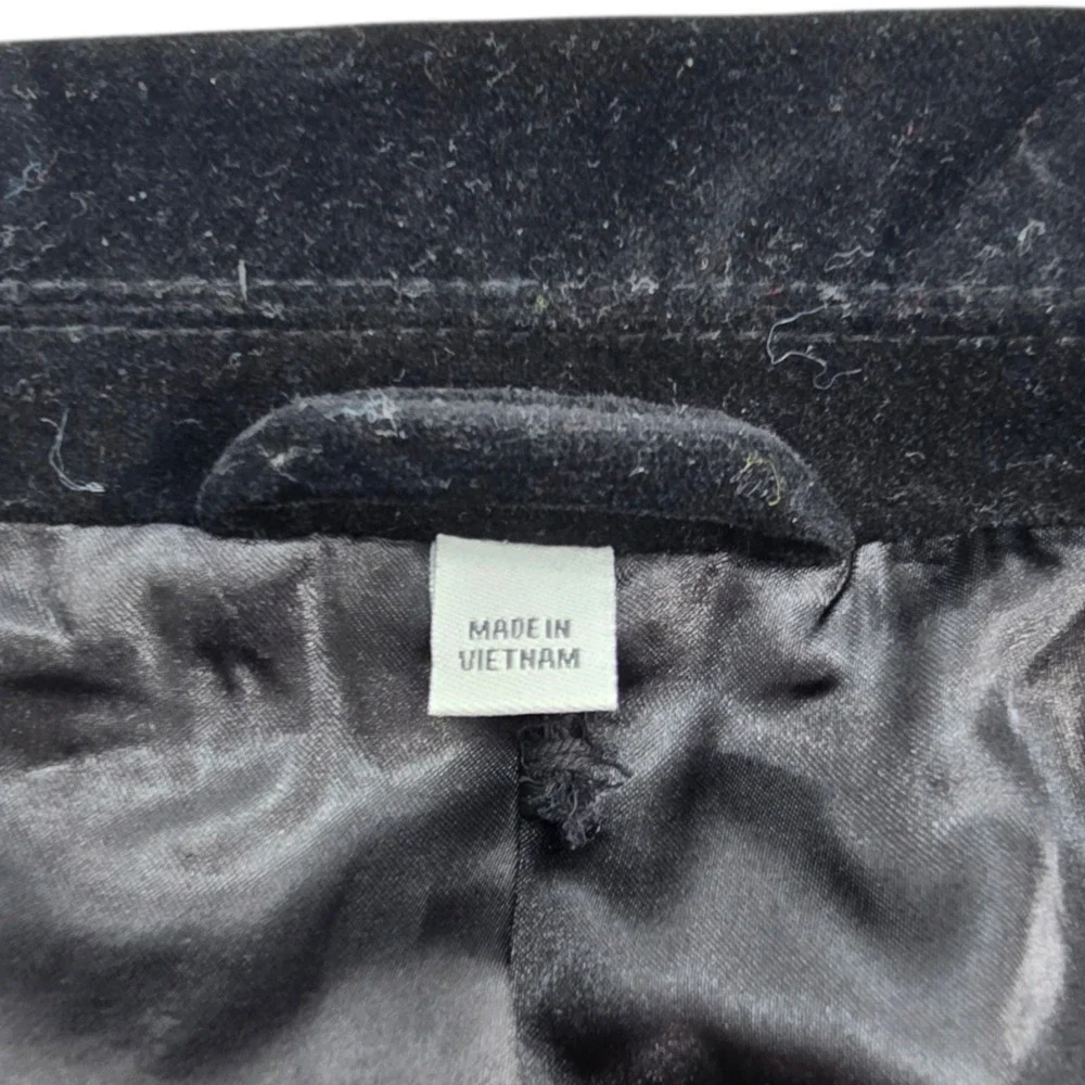 Goodfellow Kenwood Blazer Mens Medium Black Velvet Cotton Sport Coat Jacket M